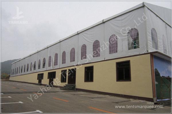 Decorated Backyard / Garden Big Wedding Tents High Strength For 1000 People