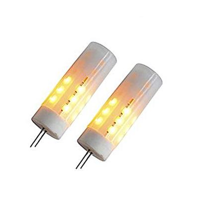 2w 1600k Led Flame Effect Flickering Fire Light G4 Flickering Candelabra Bulb