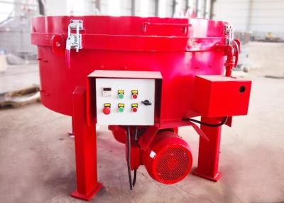 Mt800 Refractory Pan Mixer 800kgs Input Weight With Compact Structure Red Color