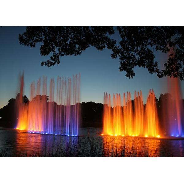 RGB Lighted Music Dancing Fountain For Large Park Decoration 1-100 Meters Height