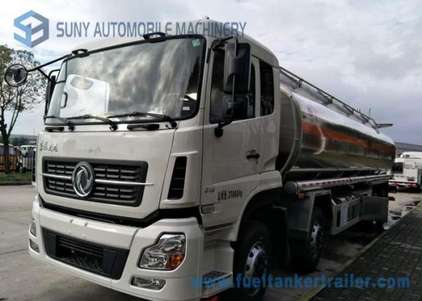 Dongfeng 8*4  27.5cbm Fuel Tank Trailer 340HP  Aluminium Alloy For Transporting Oil