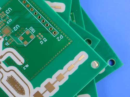 Hybrid PCB on RO4350B and High TG FR4 material 4-layer Blind Vias