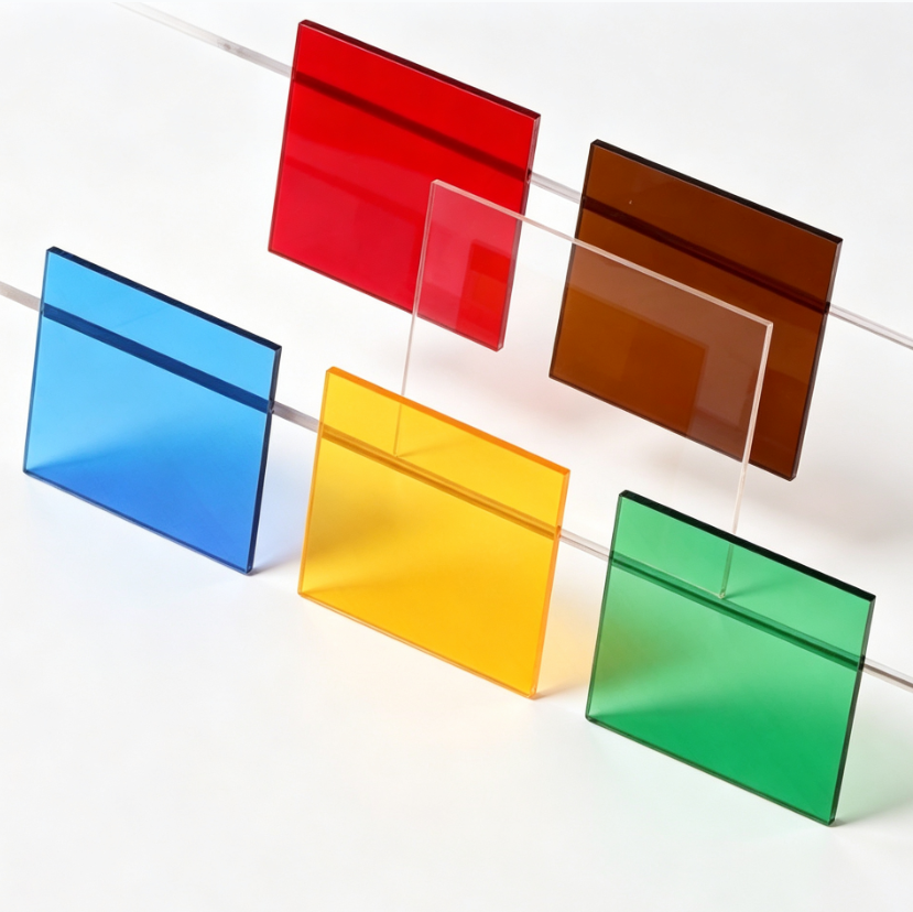 2mm Colored Clear Acrylic Sheet Customizable for Gift Box Insert Panel and Packaging