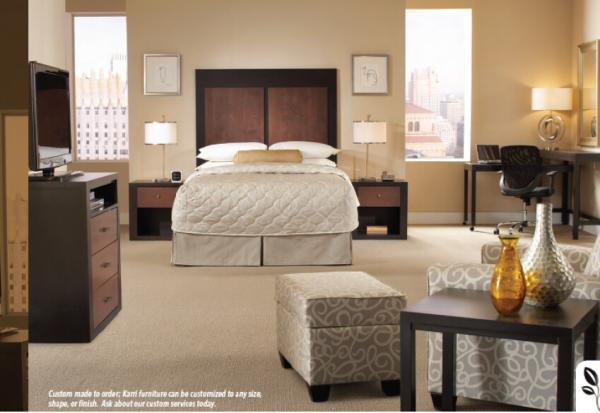 American style wooden Veneer  hotel furniture FH-0005