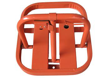 Orange Cold Roll Steel Manual Car Parking Lock O Shaped