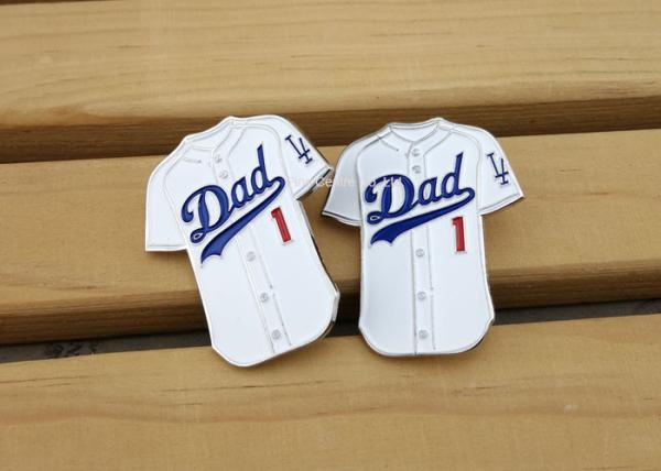 Cute Custom Soft Enamel Pin With Iron , Football T - Shirt Badge Pins