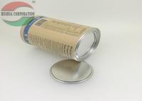 Tubo da lata de Superfoods Muesli do papel que empacota com a tampa da alavanca da moeda de um centavo