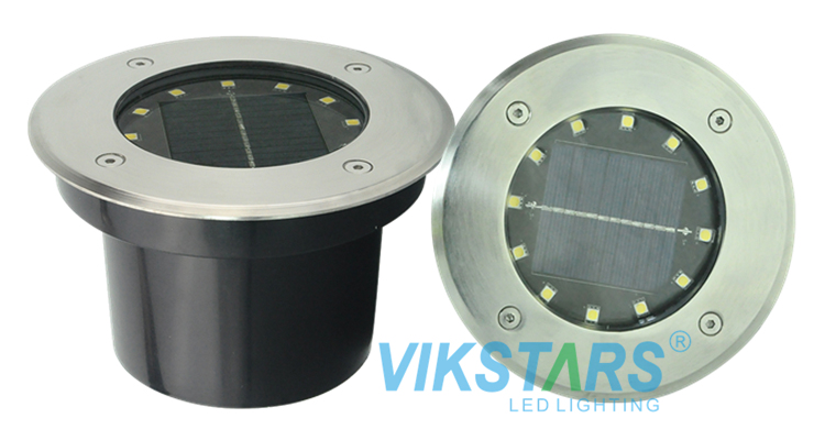 6V/ солнечный свет 300lm СИД 0.6W подземный к нержавеющей стали 480lm