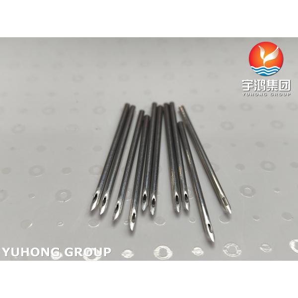 SUS304 Medical Stainless Steel Back Eye AV Fistula Needle Tube For Hemodialysis