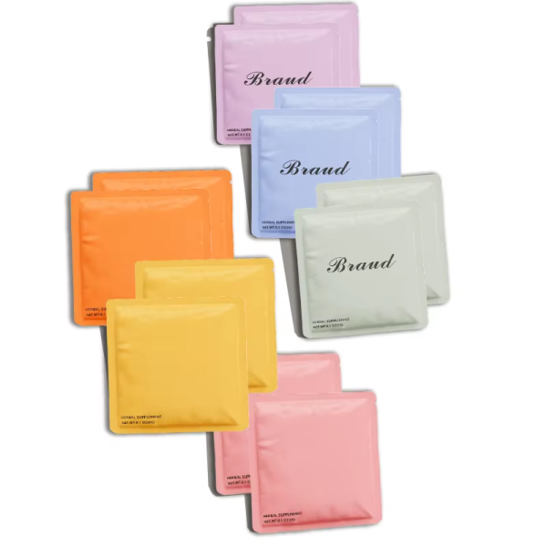 Low MOQ Three Side Heat Seal Biodegradable Seed Small Bag Food Grade Cosmetic Sample Packaging for Tea Coffee Sachet Bag