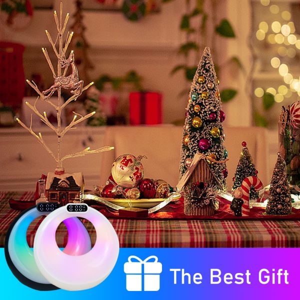 Portable Wireless Gaming LED Smart Bluetooth Speaker Colorful Alarm Clock Outdoor Party Audio Player
