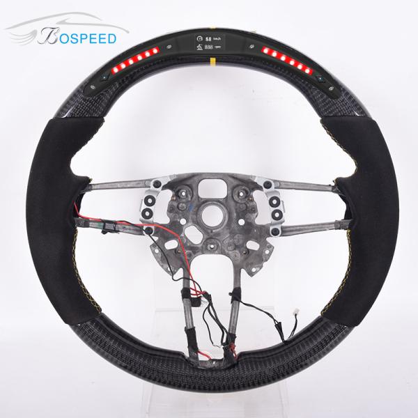 Customization Alcantara Porsche Carbon Fiber Steering Wheel Plain Weave