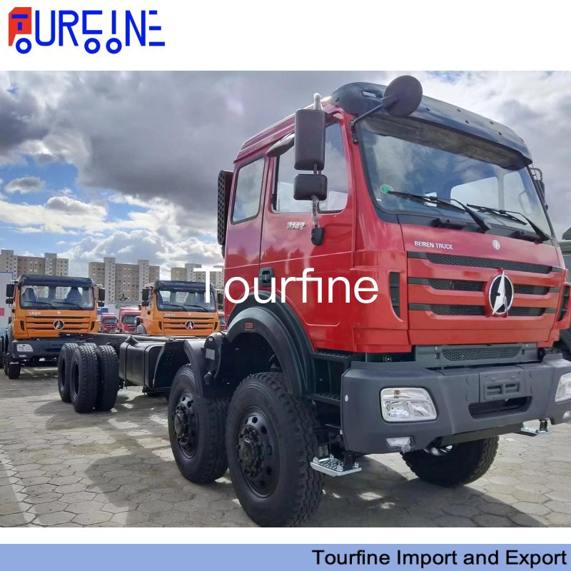 Beiben NG80B 420HP 8x8 Cargo Truck Chassis For Heavy Duty Transportation