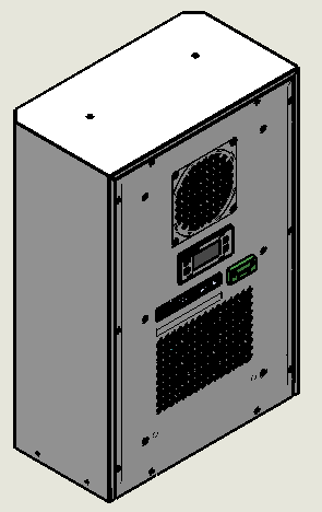 Energ - Saving Outdoor Cabinet Air Conditioner 300W DC With R134a Refrigerant MODBUS