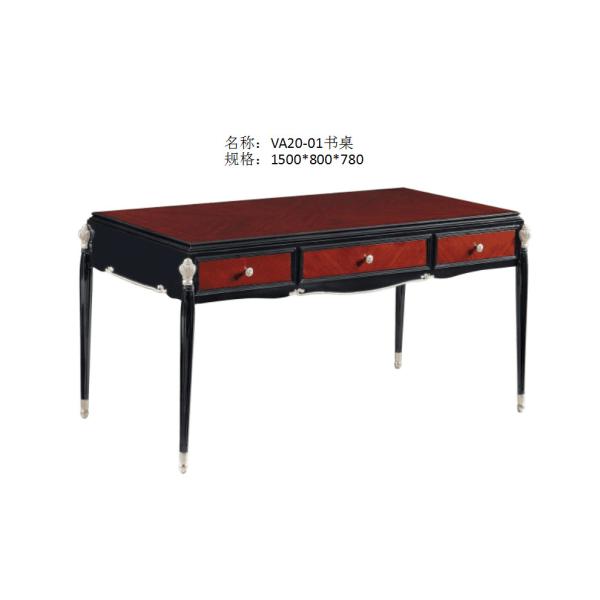 Luxury furniture for Villa house Reception table and Console cabients by Ebony wood in Glossy painting Sliver leaf