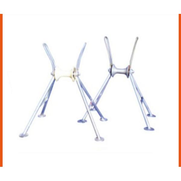 Casting Process High Steel Pipe Cable Ground Roller for Electrical Power Cable Laying