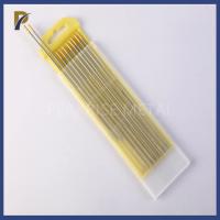 WT10 thorium Tig Electrodes Tungsten Rod électrodes de tungstène Thoriated par électrode de tungstène de jaune de 2,4 millimètres de longueur 175mm