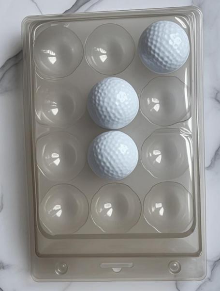 12 Golf Balls Transparent Packaging Plastic Box Packaging Golf Ball Packing
