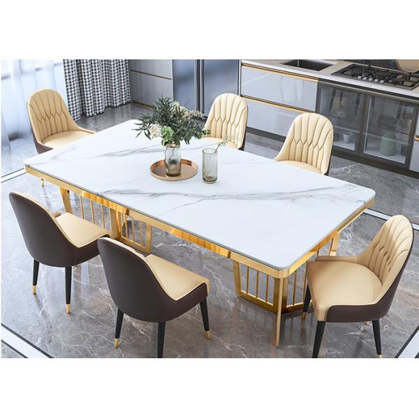 ISO9001 Durable Family Luxury Dining Room Table