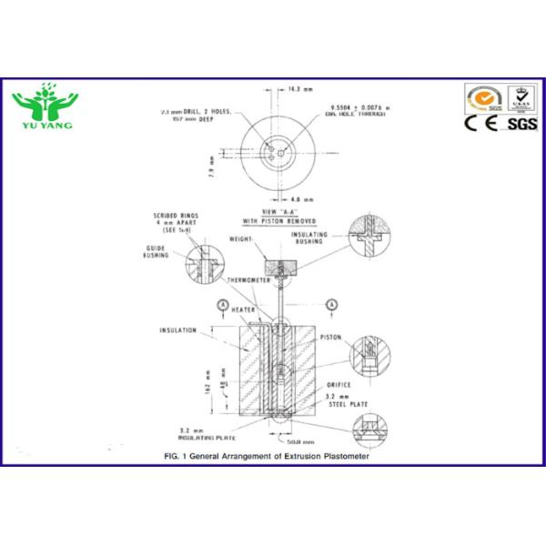 Тестер MVR MFR плавит оборудование ASTM D1238 и ISO 1133 тестера индекса подачи