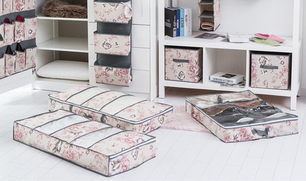 Организатор картины цветеня уютный, отсек 12 под организатором ботинка кровати