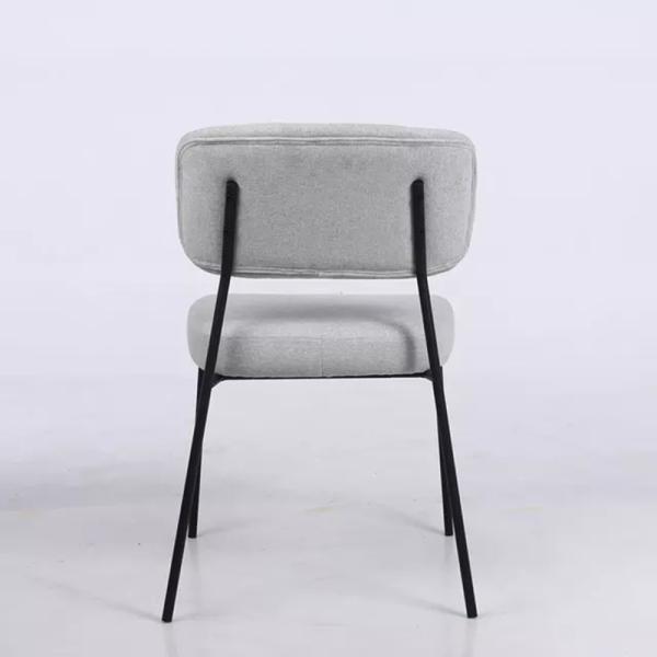 Customization Fashionable Modern Metal Dining Chairs ISO9001 Certification