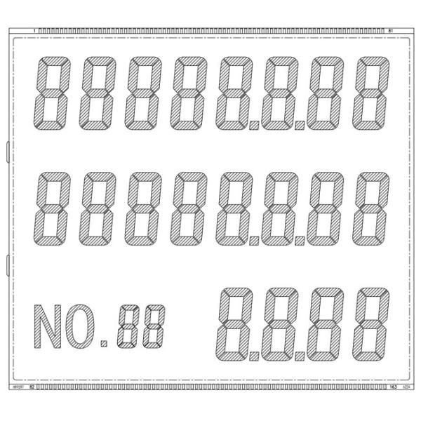 Дисплей LCD этапа HTN 7 с ODM OEM контактного разъема металла