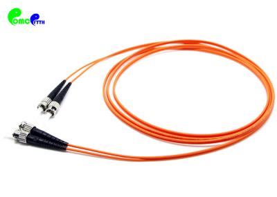 ST de OM2 50/125μm - fibra do ST - laranja ótica do PVC 10M do duplex 2.0mm do cabo do remendo