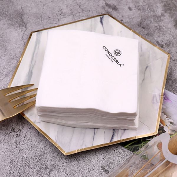 High quality luxury Eco friendly virgin bamboo pulp 2 Ply personalized paper table napkins