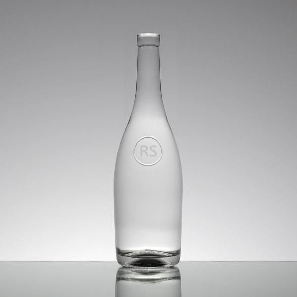 Logo Printing Can Custom Crystal White Alcohol in 0.5L Butterfly Shaped Glass Bottle