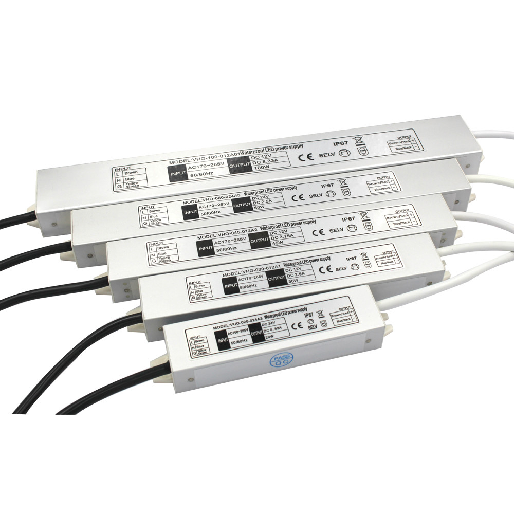 Электропитание 12V 60W СИД напряжения тока CE ETL SAA постоянн для освещения Signage