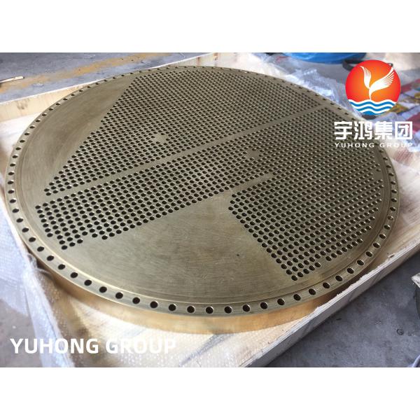 Stainless Steel Heat Exchanger Tubesheet Baffle Plates A182 F304 / F316 Heating Watter Radiator Cooling Stystem Parts