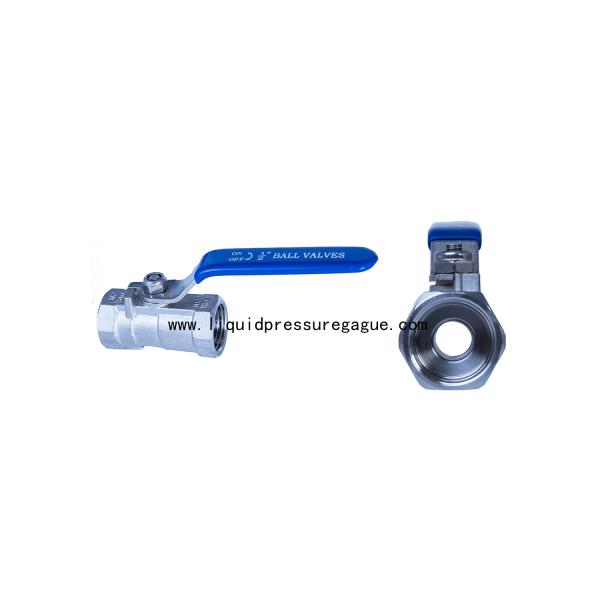 SS304 1 PC Ball way Valve With Bule Handle 1/2