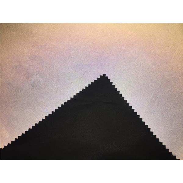 Silver PU Reflective Fabric Garment Leather Fabric 0.13mm For Outdoor Safety Coat