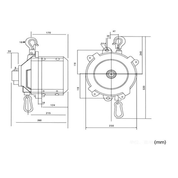 Балансер весны с емкостью 1 кг - 200 кг для месторождения нефти автомобильной промышленности
