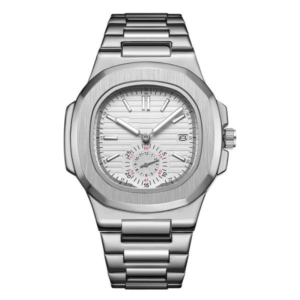 23mm Stainless Steel Quartz Wrist Watch 3ATM Water Resistance Time Display