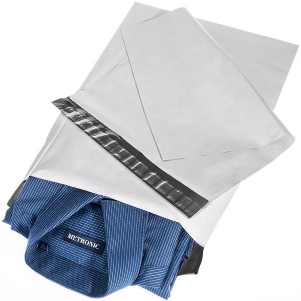 White Custom Logo Plastic Poly Mailer Clothes Shipping Courier Mailing Bags