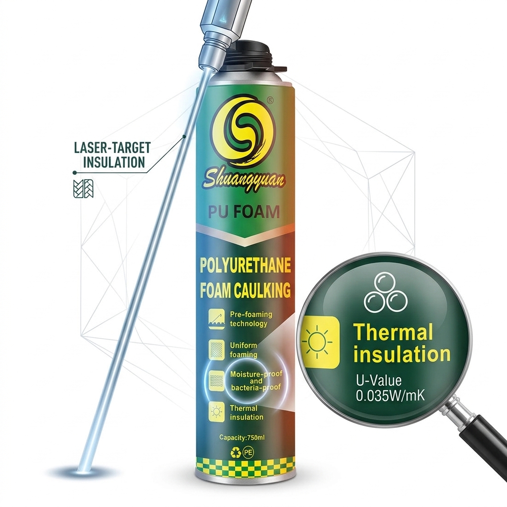 Low Shrinkage UV Resistant Professional Polyurethane Foam Sealant