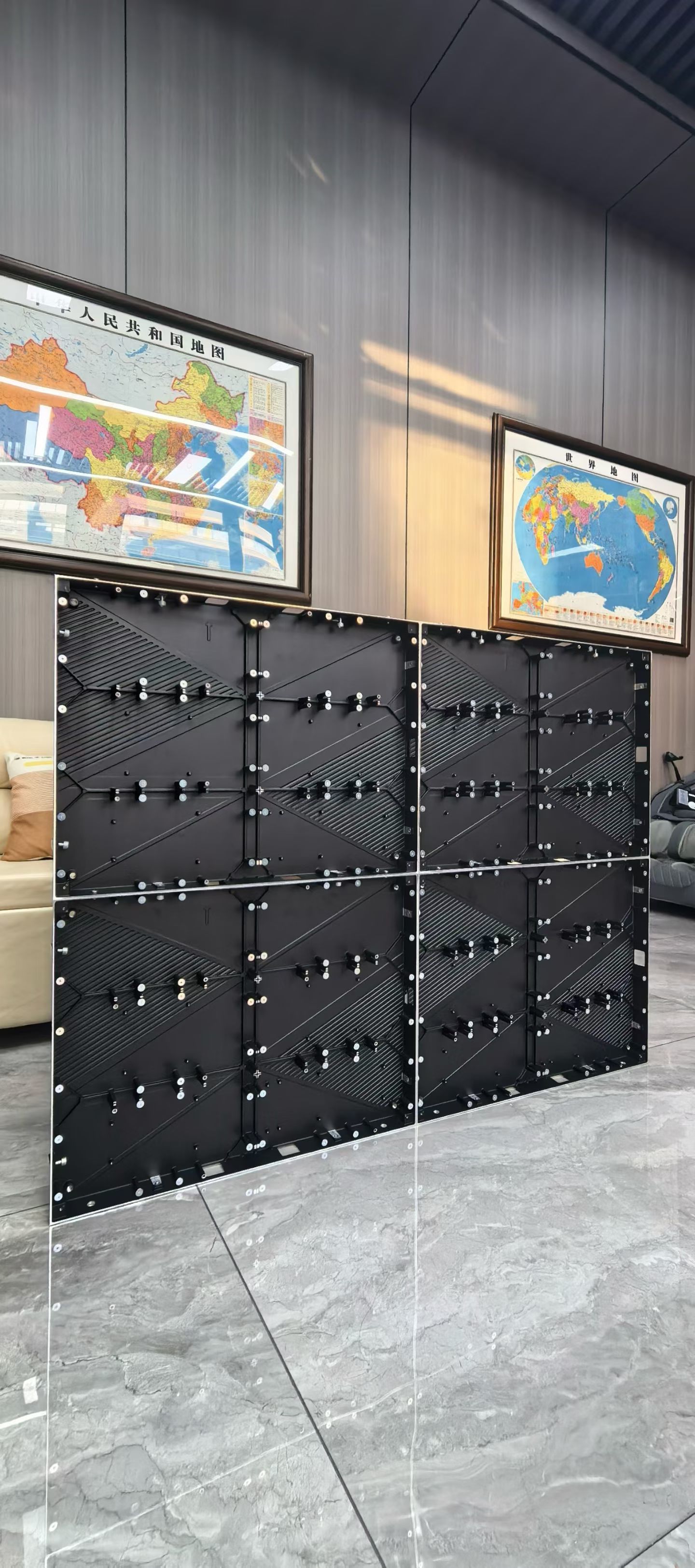 Indoor Wall Mounted LED Video Wall High Definition Ultra Thin