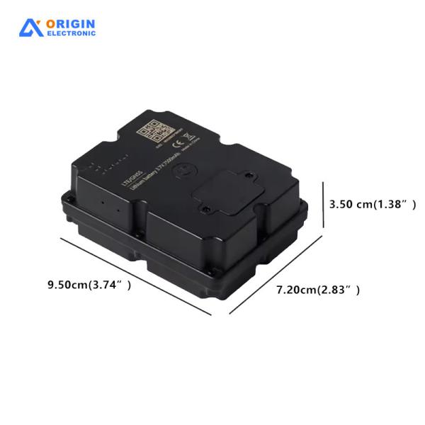 Traceur GPS Bluetooth 7500mAh avec étanchéité IP67 pour le suivi de véhicules et de cargaisons, installation DIY et Bluetooth