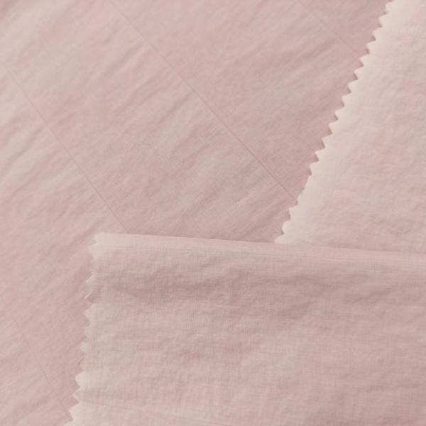 87% Nylon 13% Spandex Pink Outdoor Fabric For Down Jacket 119gsm