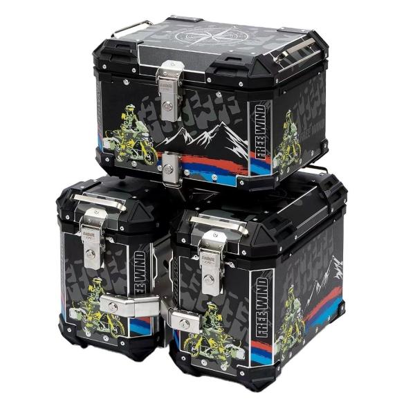 Aluminum Alloy Motorbike Side Delivery And Rear Box For Adult Suitable For All Motorbikes