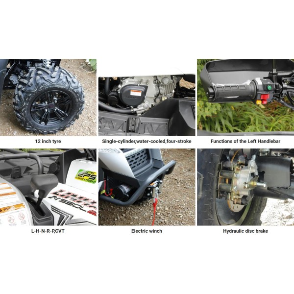 Utility Vehicle Atv 500cc Atv 25L Big Oil Tank EFI Starting Model