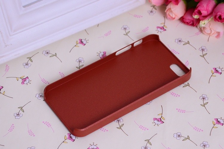 Red Durable Iphone 5 Hard Shell Case With PC Sofa Skin