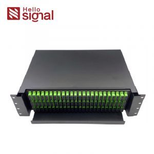 1U 19-дюймовая пустая фиксированная панель для монтажа в стойку с оптоволоконным кабелем