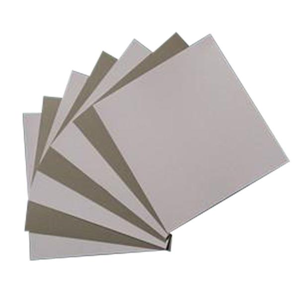 Papier de pâte recyclée en carton duplex recouvert d'un côté avec dos gris pour livres, cartons