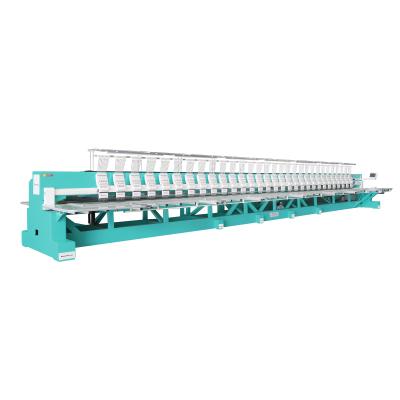 30 Heads 9 Needles Flat Embroidery Machine With Double Cam Single Reciprocator