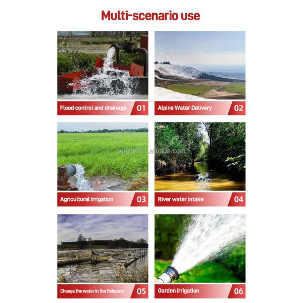 Customized Support OEM 4 Inch Diesel Sewage Water Pump Machine High Pressure Mud Pump