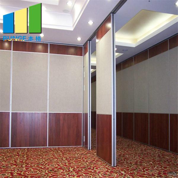Melamine Commercial Movable Partition Walls Sliding Folding Divider For Office