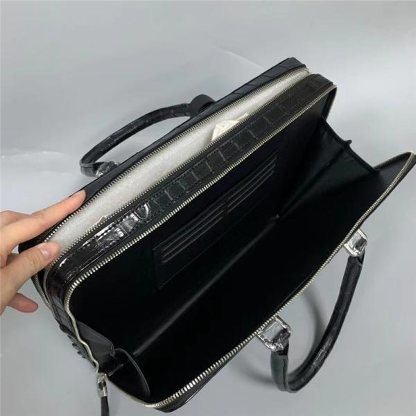 Authentic Exotic Crocodile Skin Businessmen Briefcase Large Working Purse Genuine Real Alligator Leather Male Purse